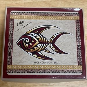 Fiji Island Souvenir Coasters Set of 6